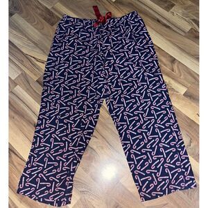 Nautica‎  Womens Sz L Candy Cane Pajama Pants Christmas Holiday